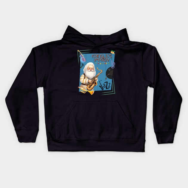 Kringle's Improv -  Jazz Club Kids Hoodie by Blended Designs